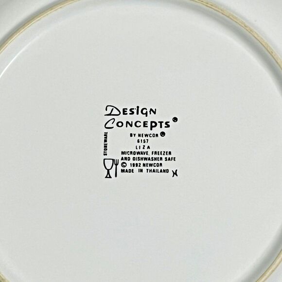 Design Concepts Newcor 7.75" Salad Plate Vintage 1992 Liza Pattern 6157 Set of 4 - Picture 3 of 8